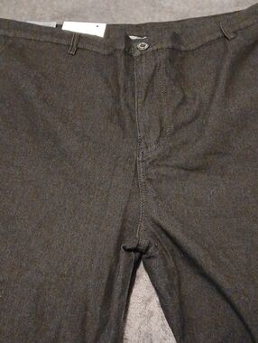 Dark Charcoal Straight-Leg Pants